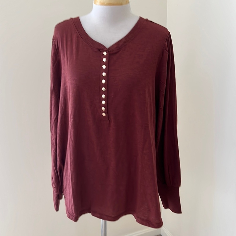 New! Democracy 2X long sleeve top.